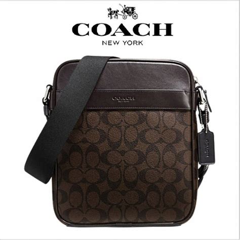 coach signature crossbody bag men's